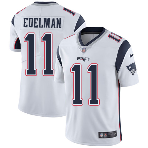 Nike Patriots #11 Julian Edelman White Youth Stitched NFL Vapor Untouchable Limited Jersey